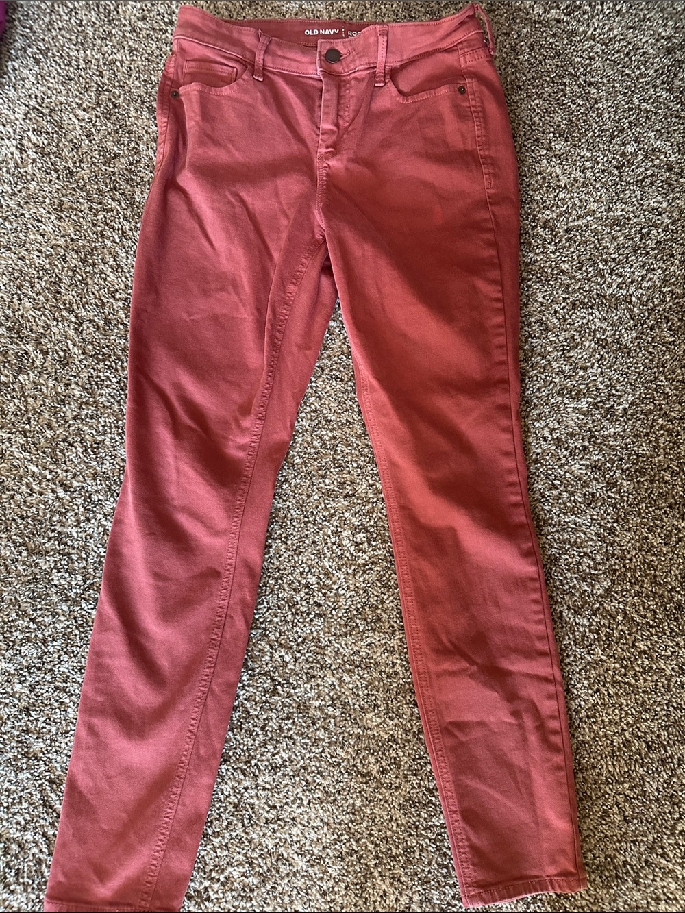 Old Navy Women’s Skinny Jeans Burnt Orange/red
